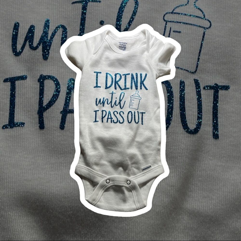 Hand Crafted infant onesie size 0-3months, funny saying onesies, customizable